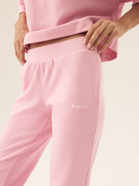 Spodnie dresowe damskie joggery BLOOVII Mavere 43068-30X L Różowe - obraz 3