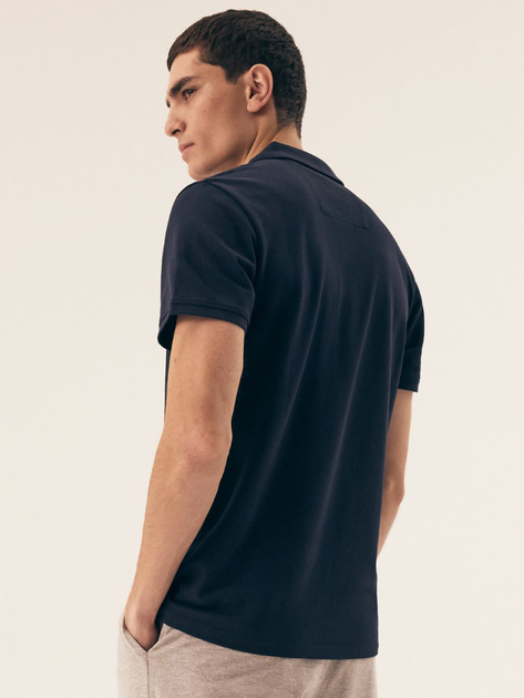 Поло довге чоловіче Henderson Mile 43025-59X 2XL Темно-синє (5903972391020) - зображення 2