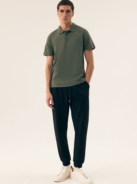 Поло довге чоловіче Henderson Mile 43025-87X 3XL Зелене (5903972391266) - зображення 3