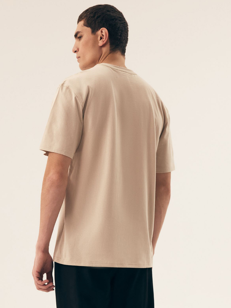 Koszulka męska bawełniana Henderson Mite 43026-02X XL Beżowa - obraz 2