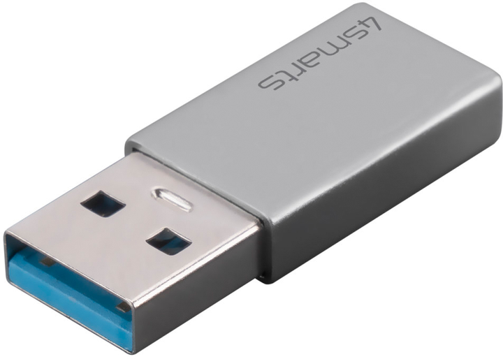 Adapter 4smarts USB Type-A 3.0 - USB Type-C 2pcs. Silver (4252011904471) - obraz 3