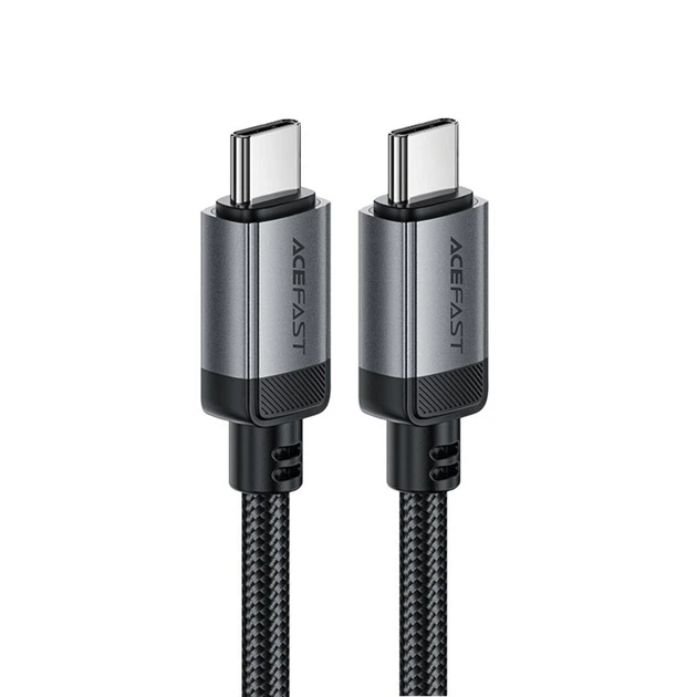 Кабель ACEFAST C20-03 USB-C до USB-C алюмінієвий alloy charging data cable Black (6974316283775) - зображення 3