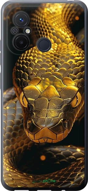 Чехол на Xiaomi Redmi 12C Golden snake "6072u-2962" - Фото 1 Чехол на Xiaomi Redmi 12C Golden snake "6072u-2962" - зображення 1