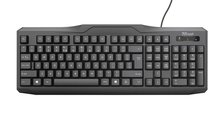 Клавіатура Trust ClassicLine USB (20626) Black RU - Фото 1 Клавіатура Trust ClassicLine USB (20626) Black RU - зображення 1