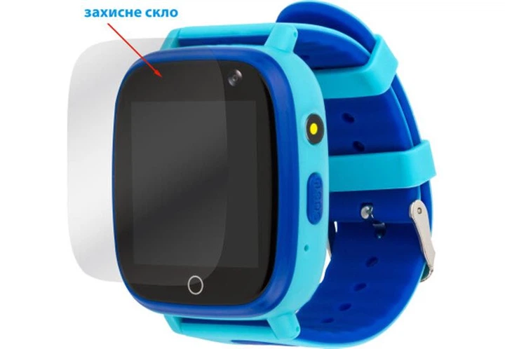 Детские смарт-часы AmiGo GO001 iP67 Blue; 1.44" (240х240) LCD сенсорный / MediaTek MTK6261D / ОЗУ 32 МБ / 32 МБ встроенной / камера 1 Мп / Bluetooth 4.0 / GPS / IP67 / 400 мАч / 45 х 40 х 15 мм, 38 г / голубой - изображение 5