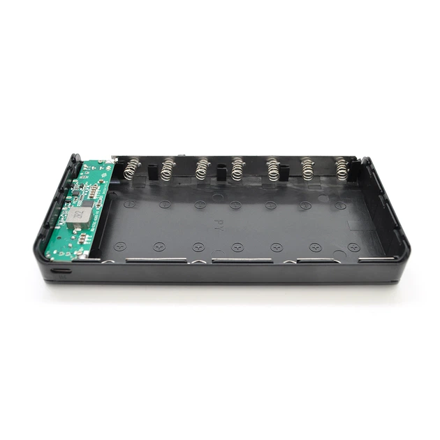 корпус MINI ИБП для роутеров DC7S-PD18W, Output: USB 5V/3A, 9V/2A, 12V/1.5A, DC 5V/3A, 9V/2A, 12V/1.5A, 18650х7, 156х79х22мм, 460гр, Black, BOX - изображение 3