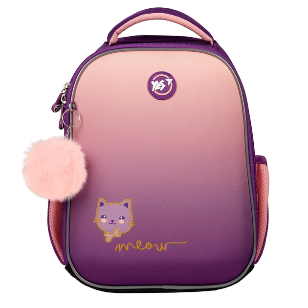 Рюкзак шкільний каркасний Yes H-100 Happy Kitty 559839 - зображення 3
