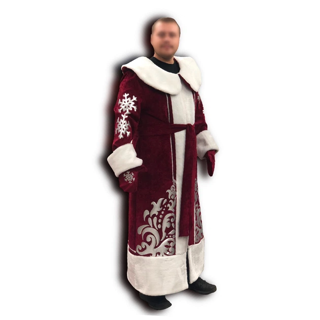 Костюм Деда Мороза набор ONE SIZE 54 размер 54 - Фото 3 Костюм Деда Мороза набор ONE SIZE 54 размер 54 - изображение 3
