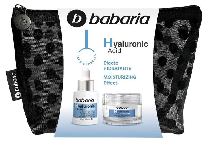 Zestaw do pielęgnacji twarzy Babaria Hyaluronic Acid Krem 50 ml + Serum 30 ml (8410412607001) - obraz 1