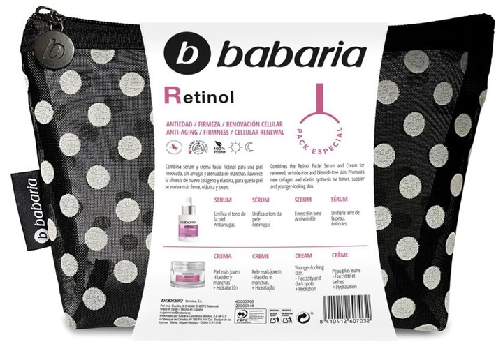 Набір по догляду за обличчям Babaria Retinol Крем 50 мл + Сироватка 30 мл (8410412607032) - зображення 2