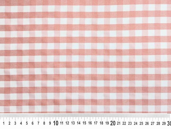 Ткань Клетка рубашечная плотная клетка 20 мм, персиковый, пог. м. (к261, 2410005C, д4514 цв3) - Фото 4 Ткань Клетка рубашечная плотная клетка 20 мм, персиковый, пог. м. (к261, 2410005C, д4514 цв3) - изображение 4