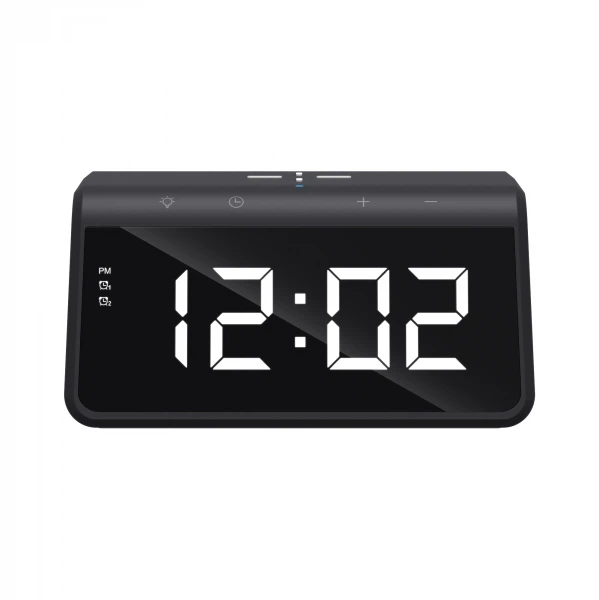 Бездротовая зарядка с часами 3в1 HAVIT W320 15W Black - изображение 4