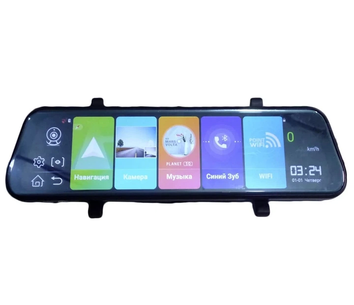 Зеркало видеорегистратор с камерой заднего вида DVR H20-Android 4G дисплей 9.6" Wi-Fi - изображение 11