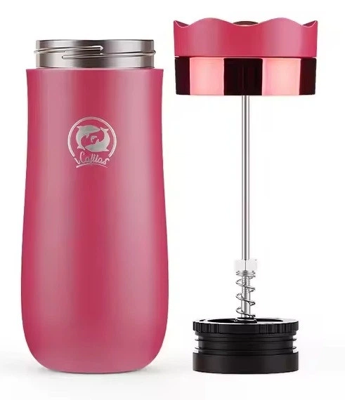 Френч пресс термочашка 320 мл. French Coffee Press iCafilas Red (1B50CE3ACB50) - Фото 2 Френч пресс термочашка 320 мл. French Coffee Press iCafilas Red (1B50CE3ACB50) - изображение 2