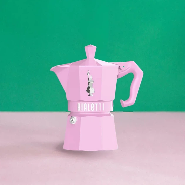 Гейзерная кофеварка Bialetti Moka Exclusive 130 мл. 3 чашки Pink (AD8EECC9F811) - изображение 5