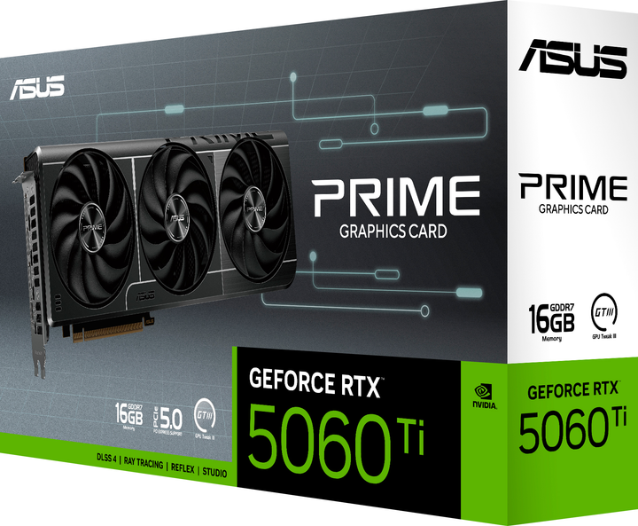 Відеокарта ASUS PCI-Ex GeForce RTX 5060 Ti PRIME 16GB GDDR7 (128bit) (2602/28000) (HDMI, 3 x DisplayPort) (PRIME-RTX5060TI-16G) - зображення 9