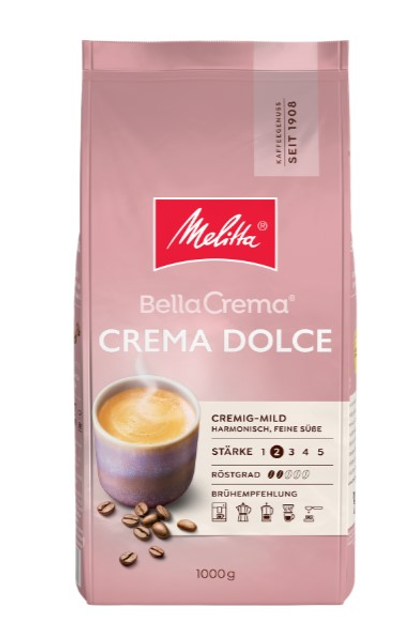 Кофе в зернах Melita Bella Crema Dolce 1 кг - Фото 1 Кофе в зернах Melita Bella Crema Dolce 1 кг - изображение 1