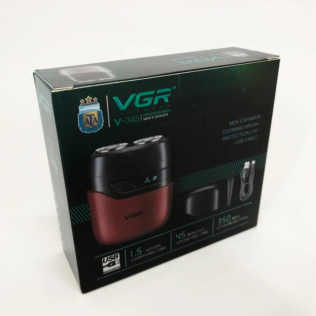 Электробритва VGR V-345. Цвет: красный - изображение 14