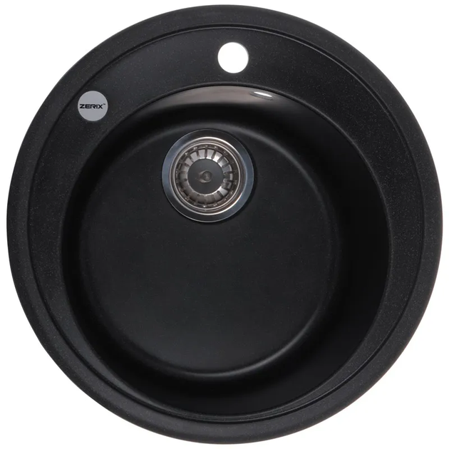 Мийка кухонна Zerix ZS-510R-03 Чорна (ZX4532) - Фото 1 Мийка кухонна Zerix ZS-510R-03 Чорна (ZX4532) - зображення 1