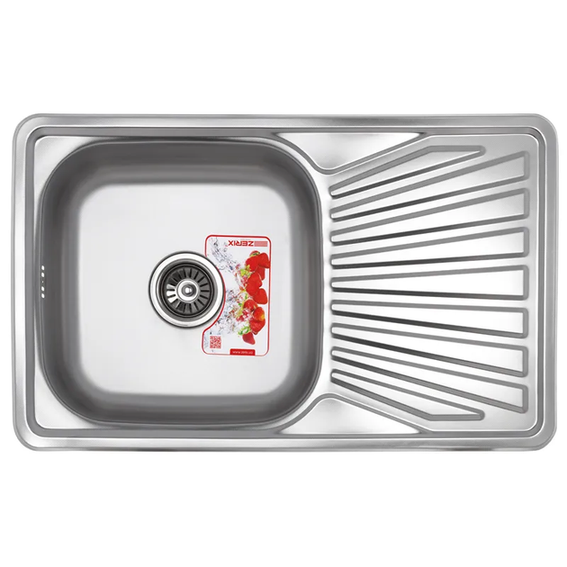 Мийка кухонна Zerix Z7848-08-180D (decor) (ZX1605) - Фото 1 Мийка кухонна Zerix Z7848-08-180D (decor) (ZX1605) - зображення 1