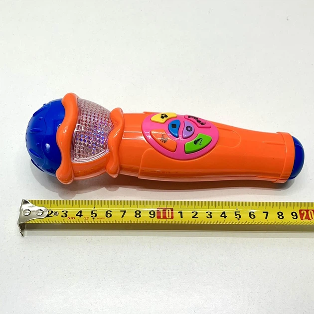 Мікрофон Limo Toy музичний дитячий 19см Помаранчевий (7043 UA) - Фото 5 Мікрофон Limo Toy музичний дитячий 19см Помаранчевий (7043 UA) - зображення 5