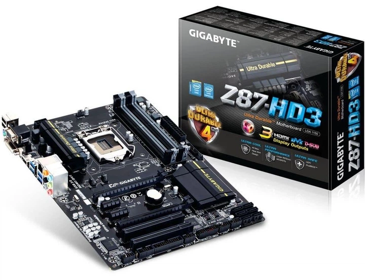 Материнська плата Gigabyte GA-Z87-HD3 (GA-Z87-HD3) (Socket 1150, Intel Z87, ATX) Б/в - изображение 4