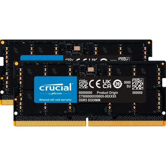 Модуль памяти Crucial DDR5 64GB (2x32) 4800Mhz (CT2K32G48C40S5