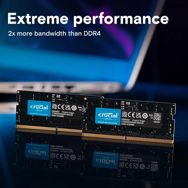 Модуль памяти Crucial DDR5 64GB (2x32) 4800Mhz (CT2K32G48C40S5