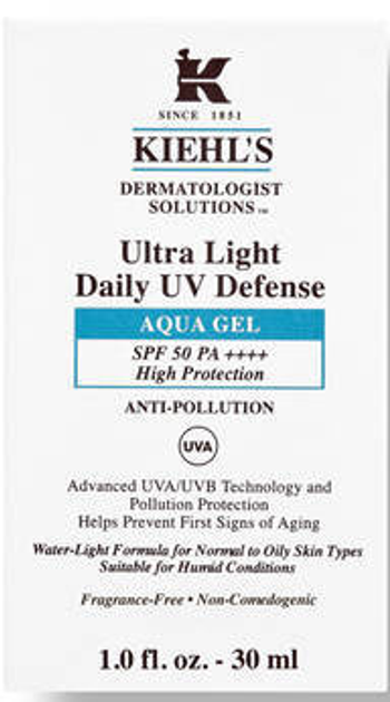 Гель сонцезахисний для обличчя Kiehl's Dermatologist Solutions Spf 50 зволожувальний 30 мл (3605972042248) - зображення 2