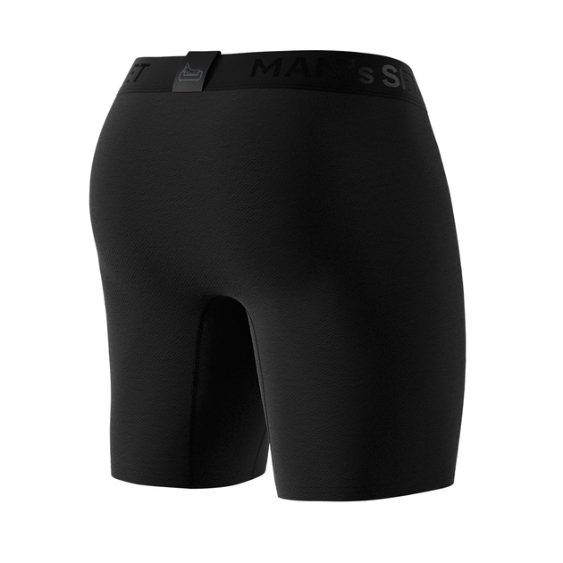 Труси боксери чоловічі бавовняні, Anatomic Long 2.0, Black Series, чорний L BST140-01 - зображення 6
