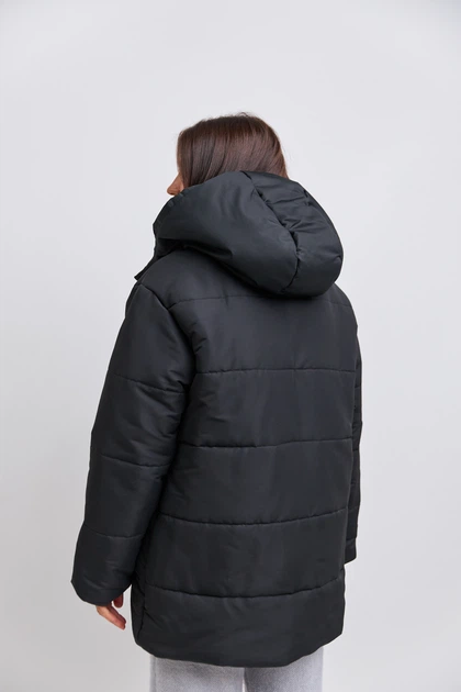Куртка з коміром з овчини Wear me M Чорний (10_24_238_10079) - изображение 3