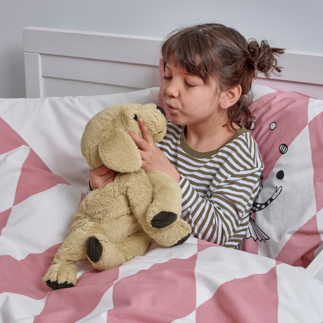 Большая мягкая плюшевая игрушка Золотистий Ретривер IKEA GOSIG GOLDEN 40 см детская игрушка собака 001.327.98 - изображение 6