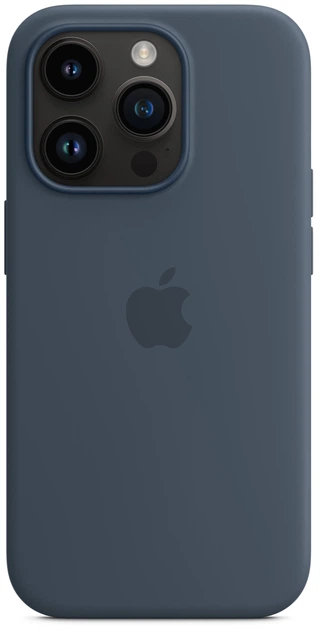 Чехол силиконовый противоударный Silicone Case with MagSafe для Apple Iphone 14 Pro (6.1") Storm Blue - Фото 9 Чехол силиконовый противоударный Silicone Case with MagSafe для Apple Iphone 14 Pro (6.1") Storm Blue - изображение 9