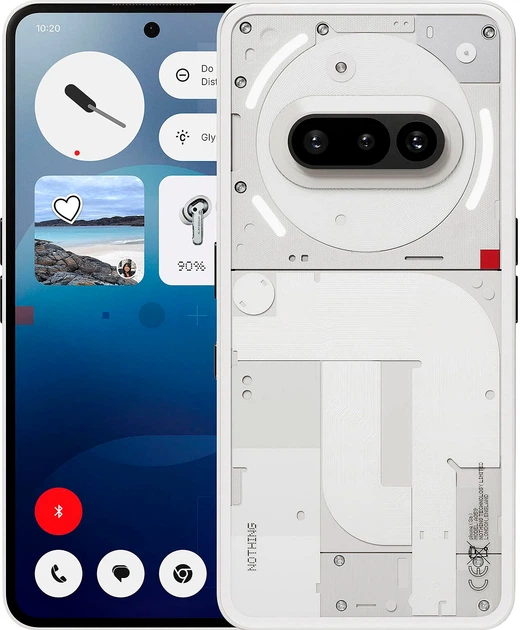 Nothing Phone (3a) ホワイト 本体 Мобільний телефон Nothing Phone 3a 5G 8/128GB White – фото