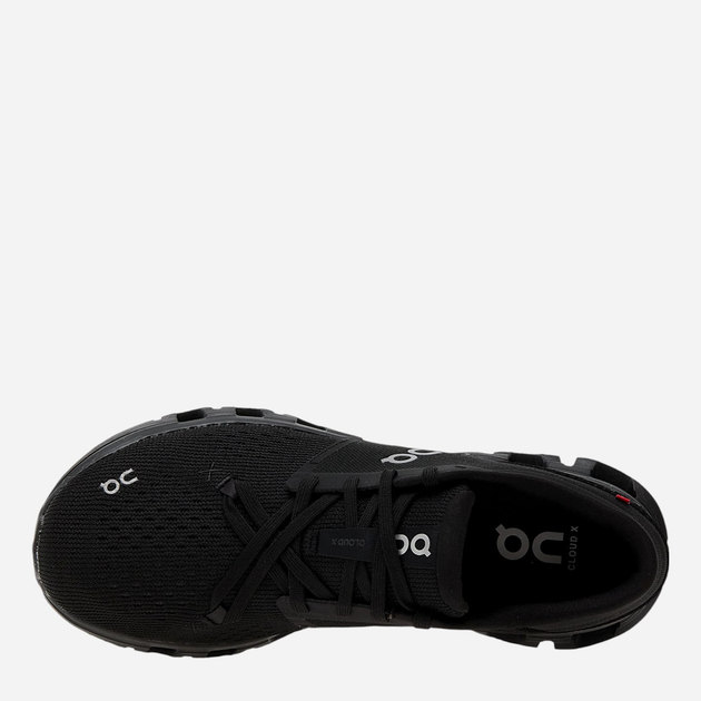 Buty do biegania męskie On Running Cloud X 4 3ME30040106 40.5 (7.5US) Czarne - obraz 4