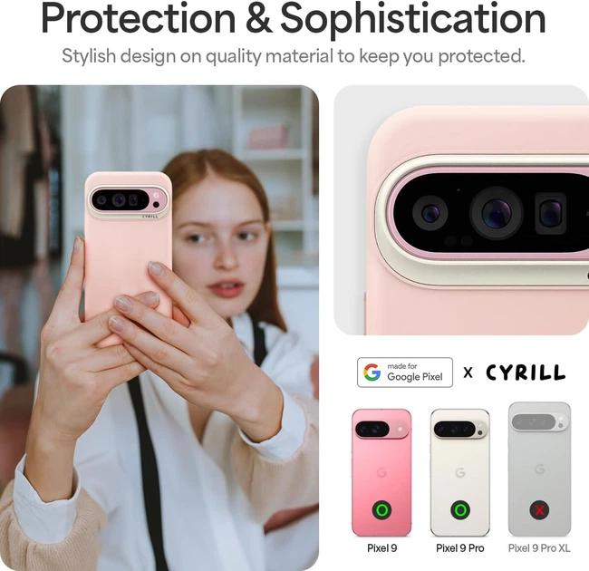 Чехол Cyrill UltraColor для Google Pixel 9 / 9 Pro Pale Pink (ACS07714) - изображение 6