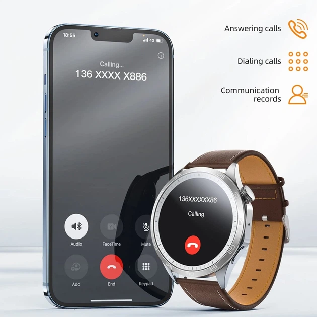 Смарт-часы HOCO Y21 AMOLED Smart sports watch с мониторингом здоровья и функцией звонков Gray - изображение 6