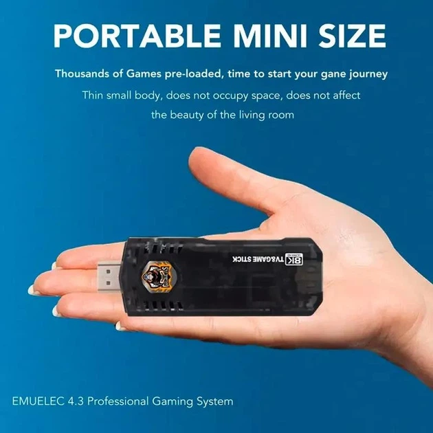 Игровая консоль Smart TV Stick Game Box X8 M98 с двумя джойстиками ОС Android 10 Черный (127-14-16187) - изображение 3