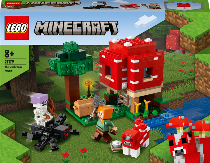 Конструктор LEGO Minecraft Грибний будинок 272 деталі (21179) (955555909276279) - Уцінка - зображення 1