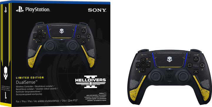 Бездротовий геймпад Sony PlayStation Dualsense BT Helldivers 2 Limited Edition для PS5/PS5 Pro/PS5 Digital Edition (1000047305) (955555910416641) - Уцінка - зображення 2