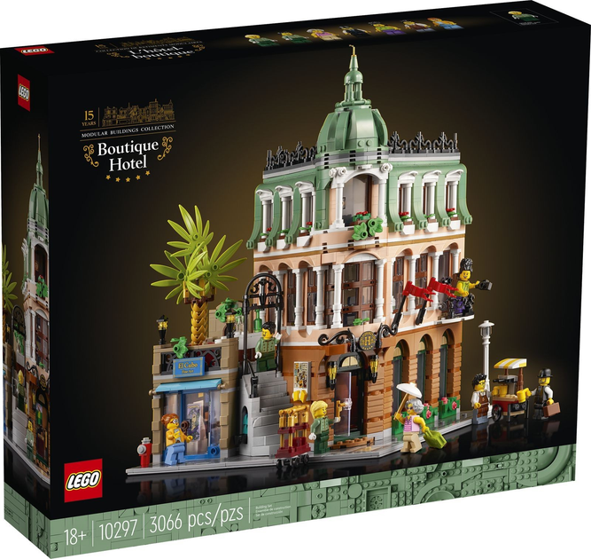 Zestaw klockow LEGO Creator Expert Hotel butikowy 3066 elementow (10297) (955555908836248) - Outlet - obraz 1