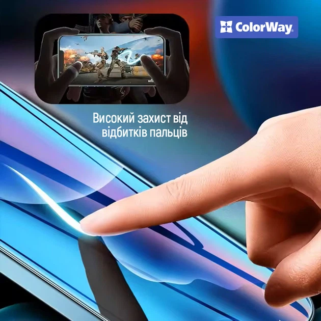 Защитное стекло ColorWay для смартфона Oppo Reno16 F Black (CW-GSFGOR16F-BK) - Фото 3 Защитное стекло ColorWay для смартфона Oppo Reno16 F Black (CW-GSFGOR16F-BK) - изображение 3