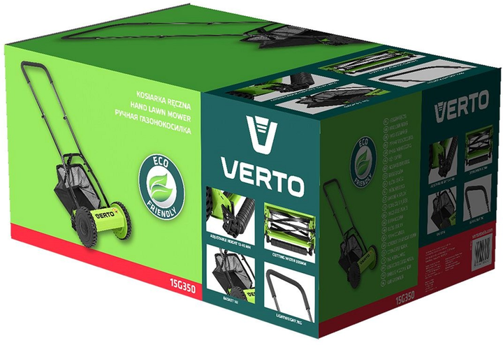 Ручная газонокосилка Verto 15G350 (5902062085610) - изображение 7