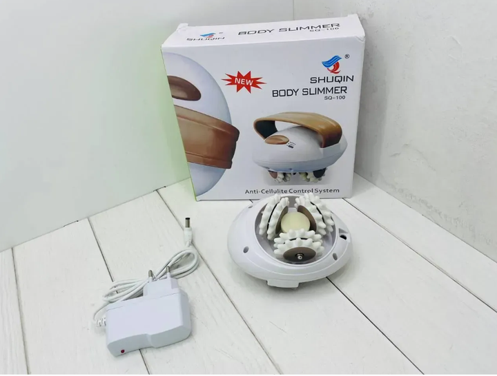 Антицелюлітний роликовий масажер для тіла Shuqin Body Slimmer SQ-100 TOPA Лімфодренажний ручний роликовий вібромасажер - зображення 8