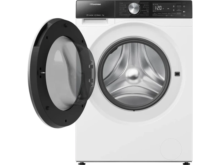 Пральна машина автоматична Hisense WF5S7041BW/UA - Фото 2 Пральна машина автоматична Hisense WF5S7041BW/UA - изображение 2