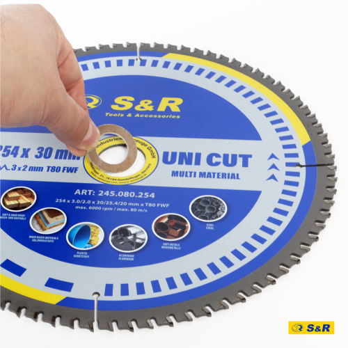Диск пильный универсальный S&R UniCut Meister FWF 254х30х3 мм (245080254) - Фото 4 Диск пильный универсальный S&R UniCut Meister FWF 254х30х3 мм (245080254) - изображение 4