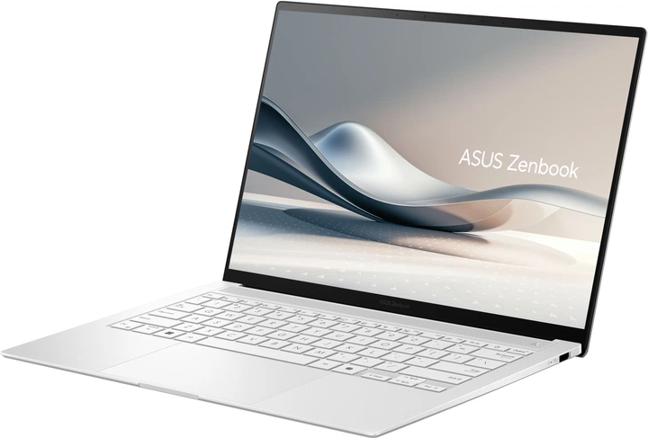 Ноутбук ASUS Zenbook S 14 UX5406SA-PV037W 14 3K OLED, Intel Ultra 5 226V, 16GB, F512GB, UMA, Win11, Білий (90NB14F2-M001B0) - Фото 3 Ноутбук ASUS Zenbook S 14 UX5406SA-PV037W 14 3K OLED, Intel Ultra 5 226V, 16GB, F512GB, UMA, Win11, Білий (90NB14F2-M001B0) - зображення 3