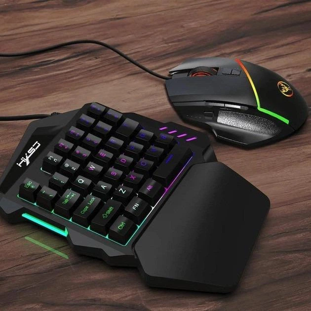 Ігровий набір 198I G506 клавіатура та мишка RGB 7 кольорів, USB, для ПК - изображение 13