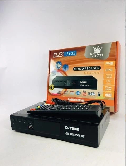 Цифровий ТВ тюнер TS/S2 ORIGINAL 9902 Combo DVB-T2/S2, Smart TV приставка, 12V, підтримка YouTube, IPTV, Full HD/4K - Фото 1 Цифровий ТВ тюнер TS/S2 ORIGINAL 9902 Combo DVB-T2/S2, Smart TV приставка, 12V, підтримка YouTube, IPTV, Full HD/4K - зображення 1