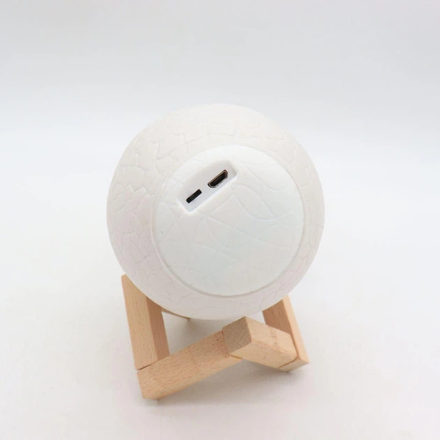 Дитячий нічник "Динозавр в яйці" на підставці, світлодіодний 3D світильник з пультом керування LNDY-3 - зображення 9